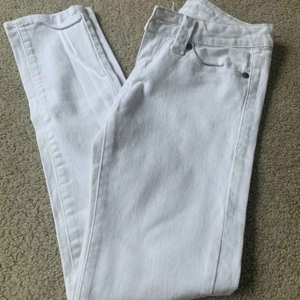 Blue Asphalt White Skinny Crop Size 0 Short